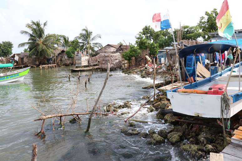 Zona costeira de Gardi Sugdub, no Panamá