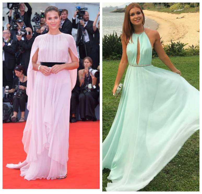 Suavidade: Bruna Marquezine e Marina Ruy Barbosa com cores pastel 