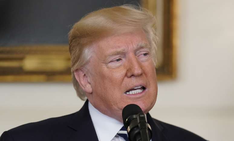 Presidente dos Estados Unidos, Donald Trump, durante pronunciamento na Casa Branca, em Washington 02/10/2017 REUTERS/Joshua Roberts