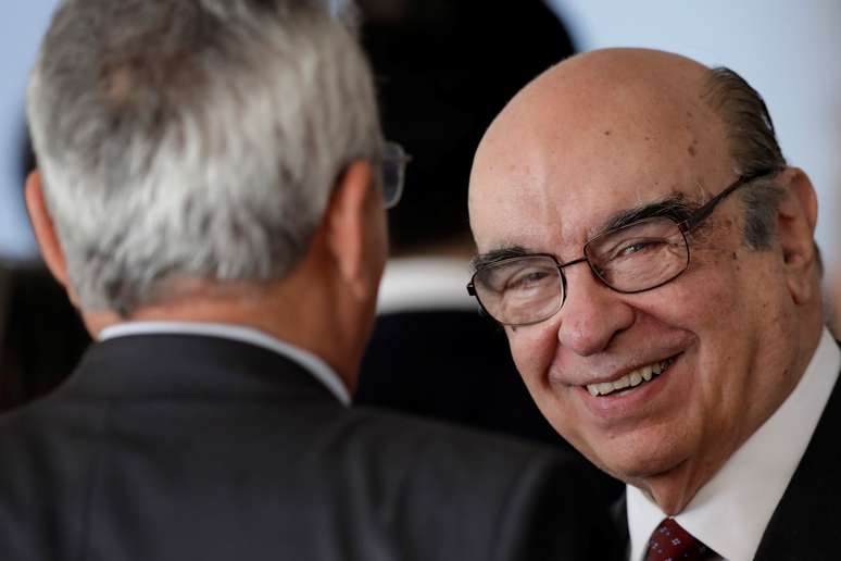 Deputado Bonif&aacute;cio de Andrada durante cerim&ocirc;nia no STF
05/10/2017 REUTERS/Ueslei Marcelino