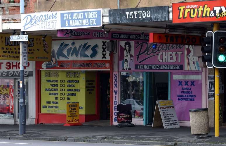 Adult shops and Massage parlours on Auckland's Karangahape Road