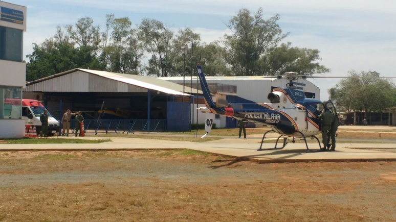 Helicóptero foi acionado para o salvamento das vítimas