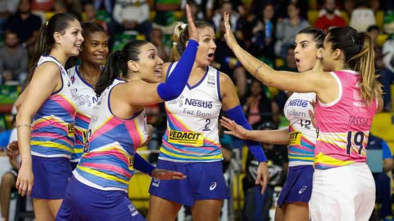 Vôlei Nestlé é o atual pentacampeão do Paulista de vôlei feminino (Foto: Marcelo Zambrana / Fotojump)