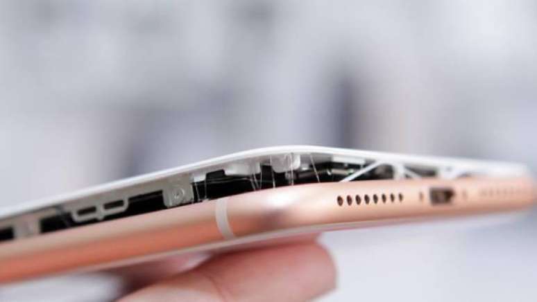 defeito no iPhone 8