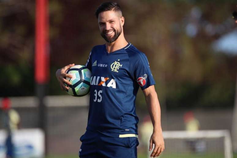 Diego se recupera de lesão muscular na coxa direita (Gilvan de Souza / Flamengo)