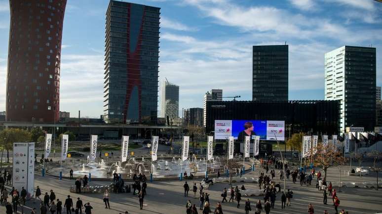 Congresso de telefonia em Barcelona