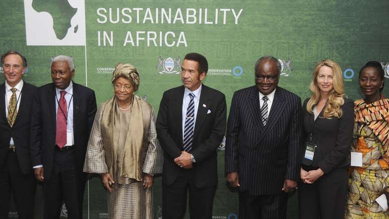 Laurene Powell Jobs em evento de sustentabilidade na &Aacute;frica