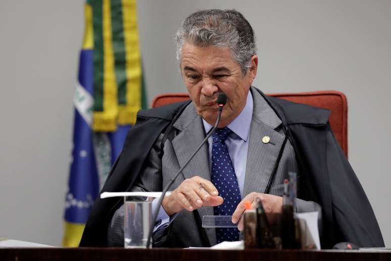 Ministro Marco Aur&eacute;lio Mello durante sess&atilde;o do STF
03/10/2017 REUTERS/Ueslei Marcelino