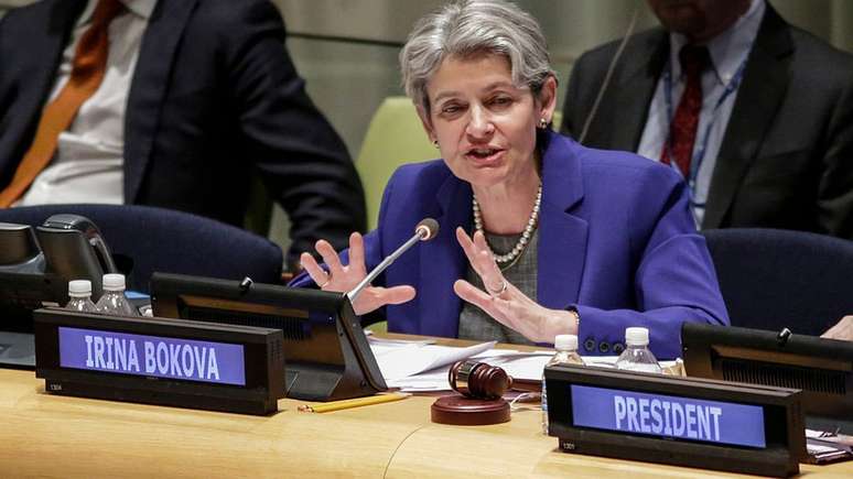 A diretora-geral da Unesco, Irina Bokova