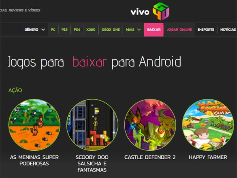 O Vivo Games4U tem mais de 300 jogos para baixar e jogar online, reviews e análises de Youtubers consagrados