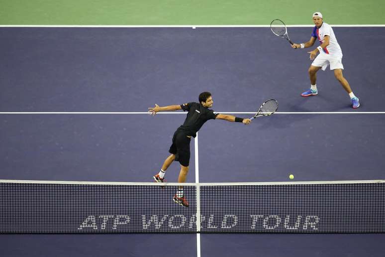 O brasileiro Marcelo Melo e o polonês Lukasz Kubot