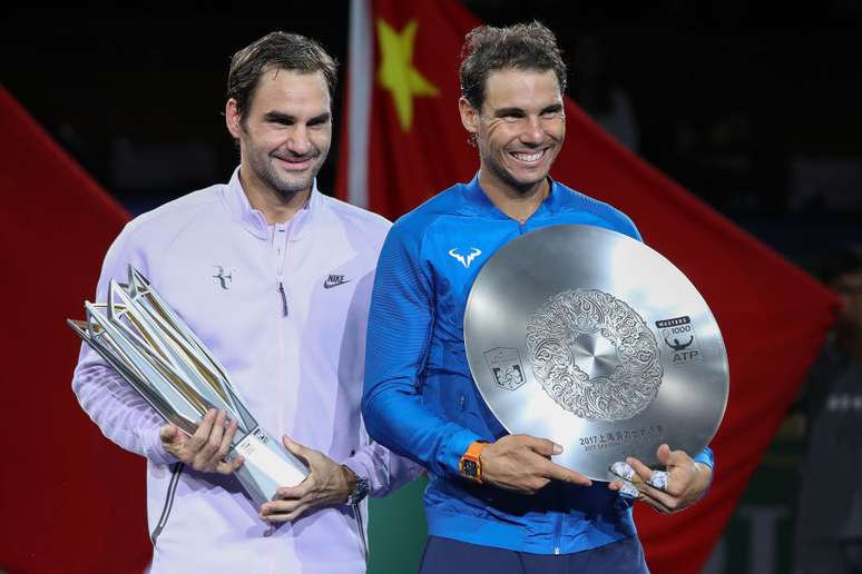 Roger Federer e Rafael Nadal se enfrentaram em mais uma fina na carreira
