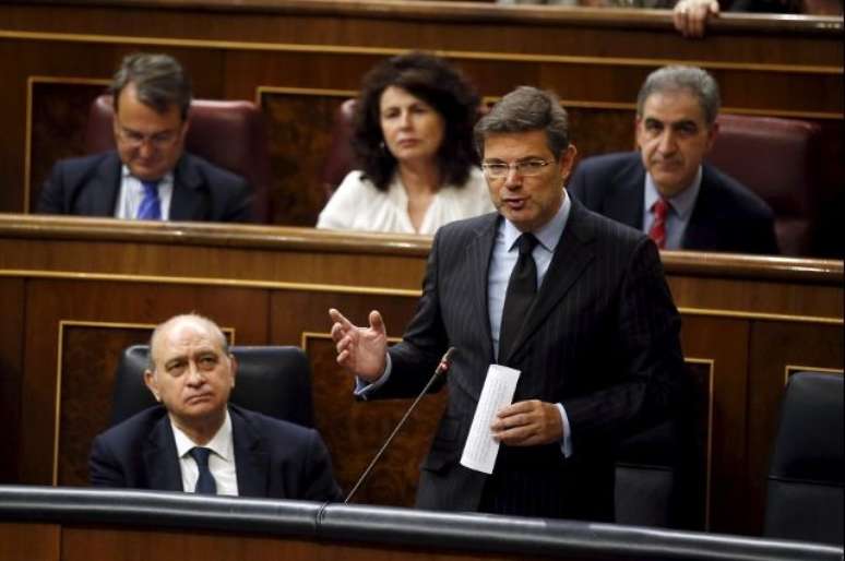 Ministro da Justiça da Espanha, Rafael Catala, no Parlamento, em Madri 26/03/2015 REUTERS/Andrea Comas