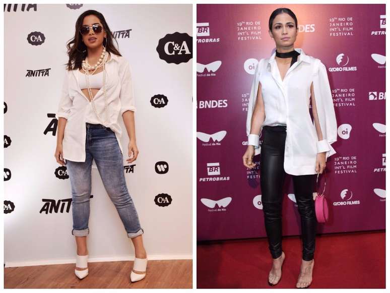 Looks de Anitta e Nanda Costa 