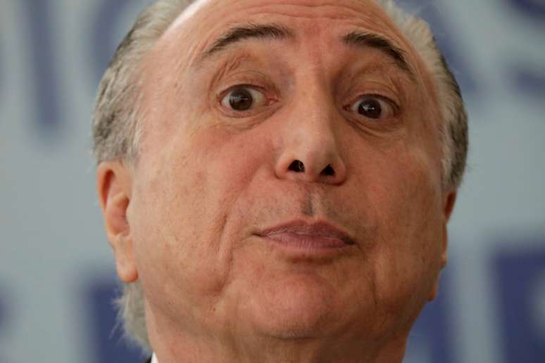 Temer durante evento no Palácio do Planalto 
 4/10/2017    REUTERS/Ueslei Marcelino