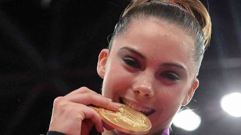 McKayla Maroney conquistou duas medalhas nos Jogos de Londres-2012 (Foto: BEN STANSALL / AFP)