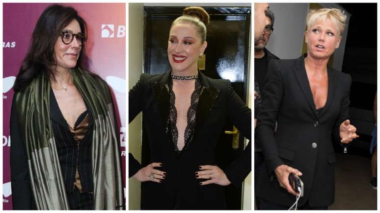 Christiane Torloni, Claudia Raia, Xuxa e seus decotes (Fotos:AgNews)