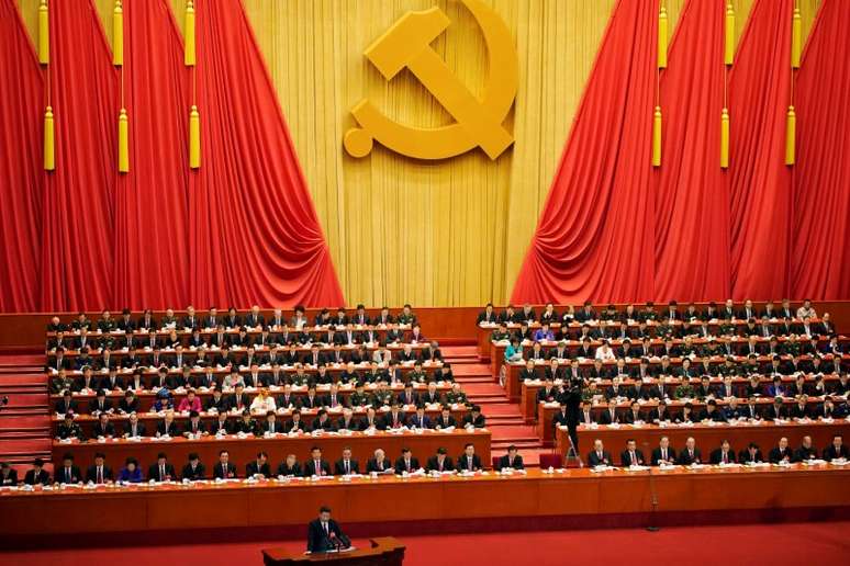 Presidente da China, Xi Jinping, durante abertura do Congresso do Partido Comunista, em Pequim 18/10/2017 REUTERS/Aly Song
