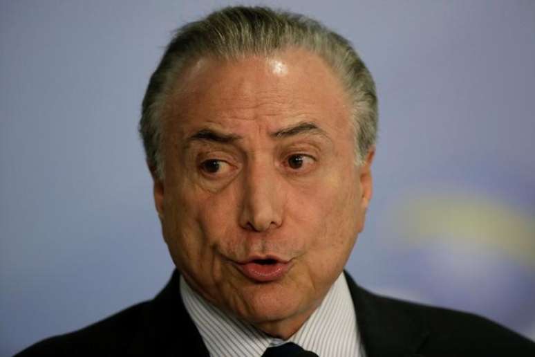 Temer durante evento no Palácio do Planalto