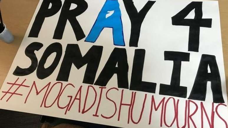 Pôster de alunos da Universidade College London em solidariedade à Somália (Crédito: Student Union UCL) 