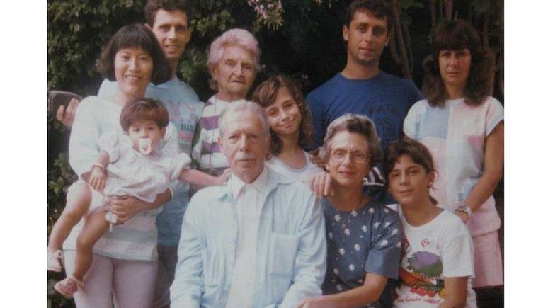 Foto de Mário César Levy com a família