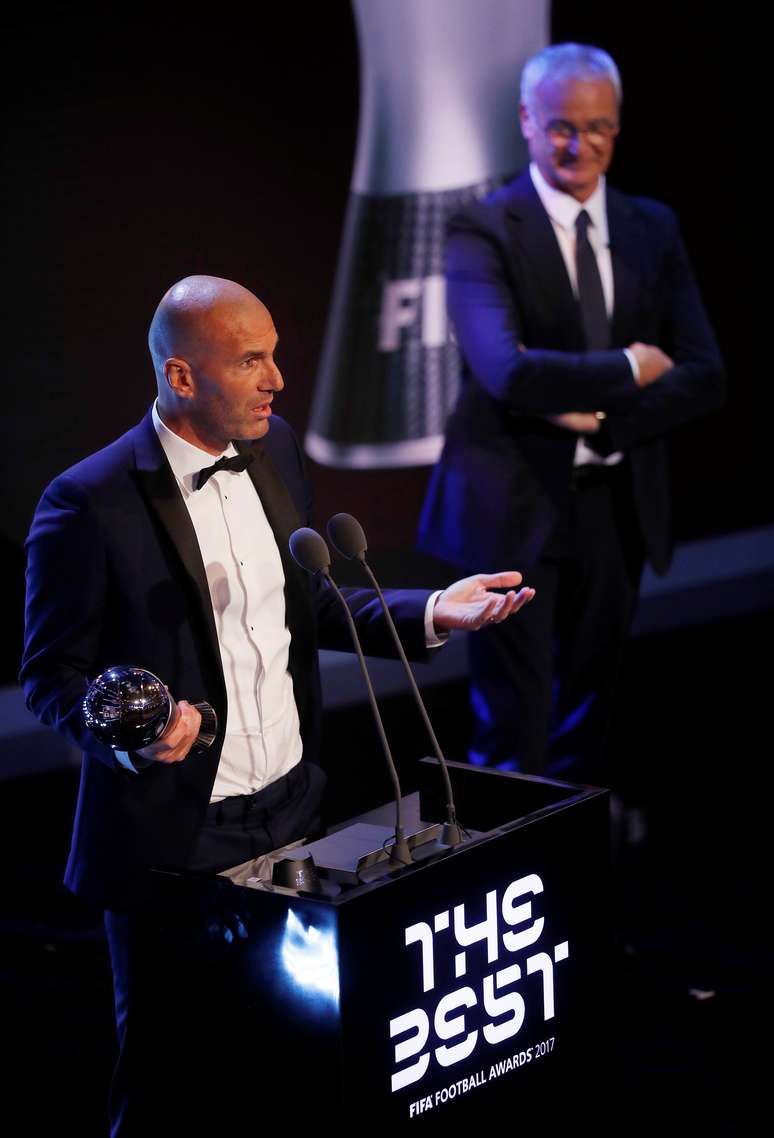 Zinedine Zidane é eleito o melhor treinador da Fifa