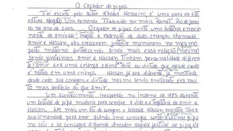 Preso usa resenha do livro 'O Caçador de Pipas', de Khaled Hosseini, para fazer reflexão sobre erro e redenção 