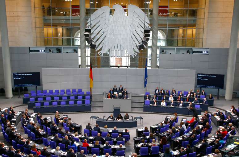 O plenário do Bundestag