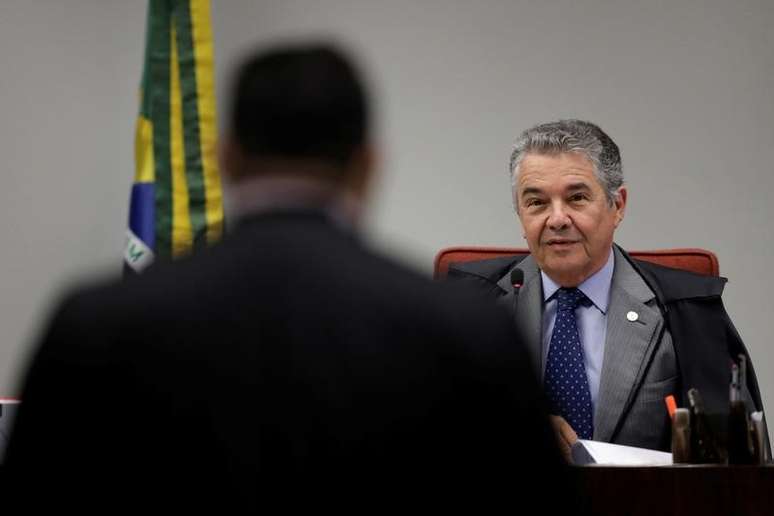 Ministro Marco Aurélio Mello durante sessão do STF 3/10/2017 REUTERS/Ueslei Marcelino 