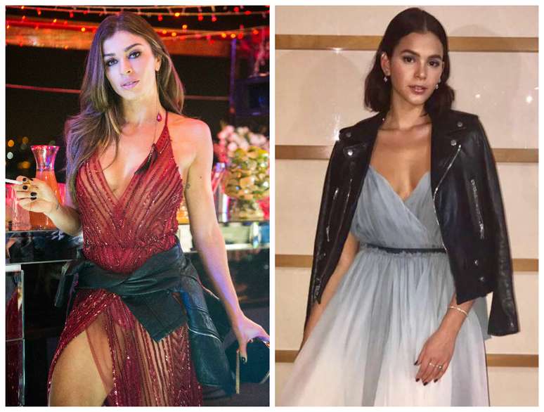 Grazi Massafera na novela e Bruna Marquezine na vida real (Fotos: Raquel Cunha/TV Globo/Divulgação/Instagram/Reprodução)