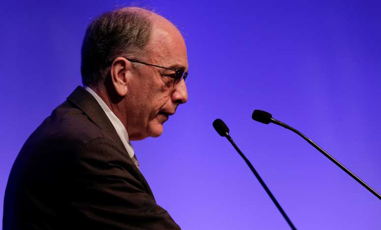 O presidente da Petrobras, Pedro Parente, durante confer&ecirc;ncia do setor de petr&oacute;leo no Rio de Janeiro, Brasil
24/10/2017
REUTERS/Bruno Kelly