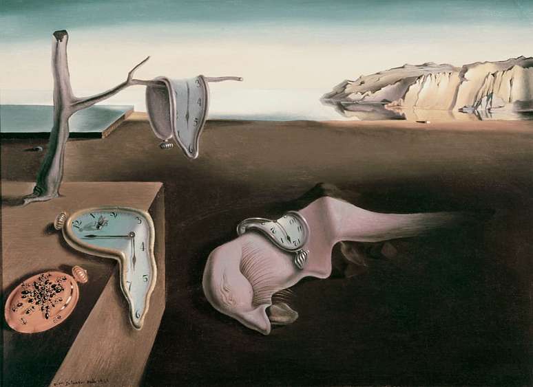 Reprodução de quadro de Salvador Dalí