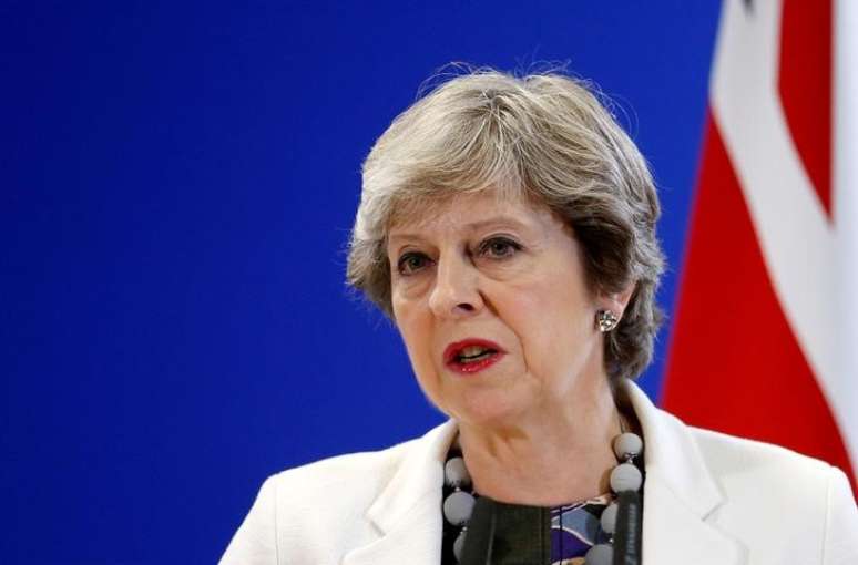 Theresa May em cúpula da União Europeia em Bruxelas
 20/10/2017    REUTERS/Francois Lenoir