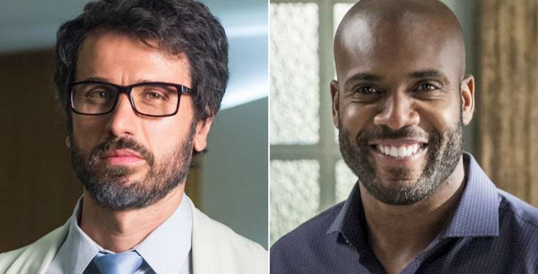 Samuel (Eriberto Leão) e Cido (Rafael Zulu): o médico e o motorista serão amantes secretos.