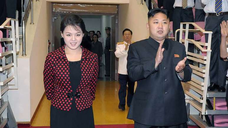 Kim Jong-un e Ri Sol Ju.