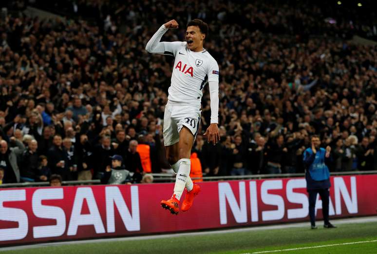 Dele Alli comemora gol do Tottenham Hotspur sobre o Real Madrid
 1/11/2017     Action Images via Reuters/Paul Childs