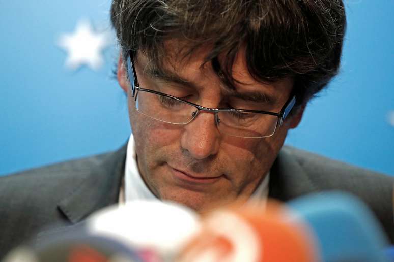 Ex-presidente da Catalunha Carles Puigdemont, que foi destitu&iacute;do pelo governo espanhol
31/10/2017
REUTERS/Yves Herman