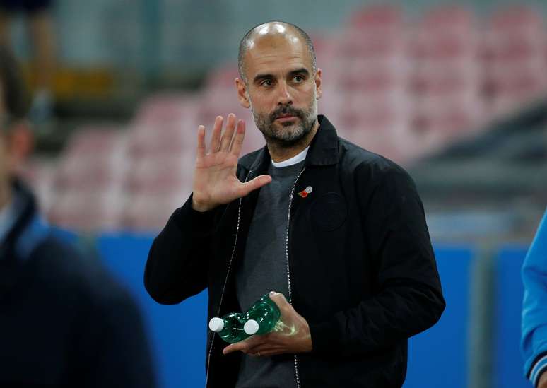 T&eacute;cnico Pep Guardiola 
01/11/2017
REUTERS/Stefano Rellandini