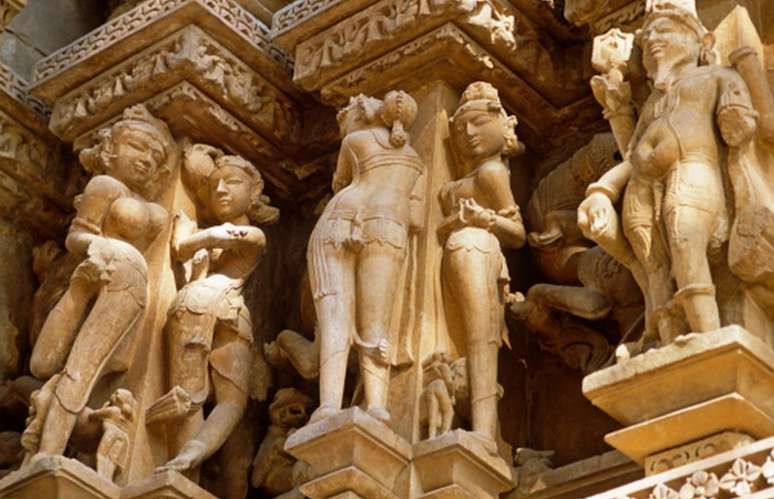 templos er&oacute;ticos de Khajuraho, na &Iacute;ndia central.