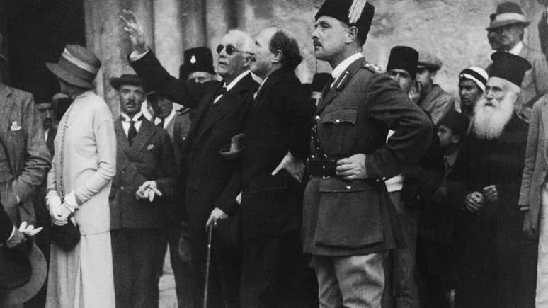 Arthur Balfour em Jerusalém em 1925