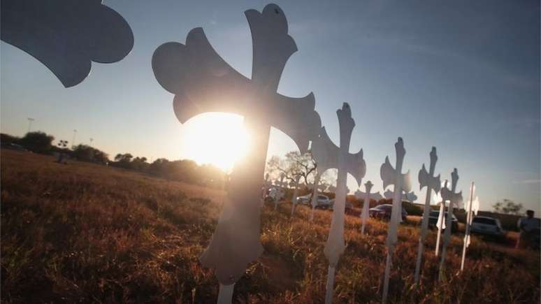 Homenagem às vítimas de ataque no Texas