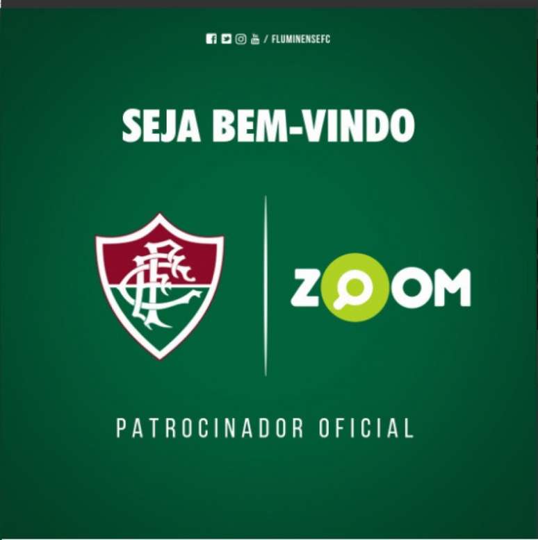 Zoom é o novo patrocinador do Fluminense (Foto: Divulgação/Fluminense F.C.)