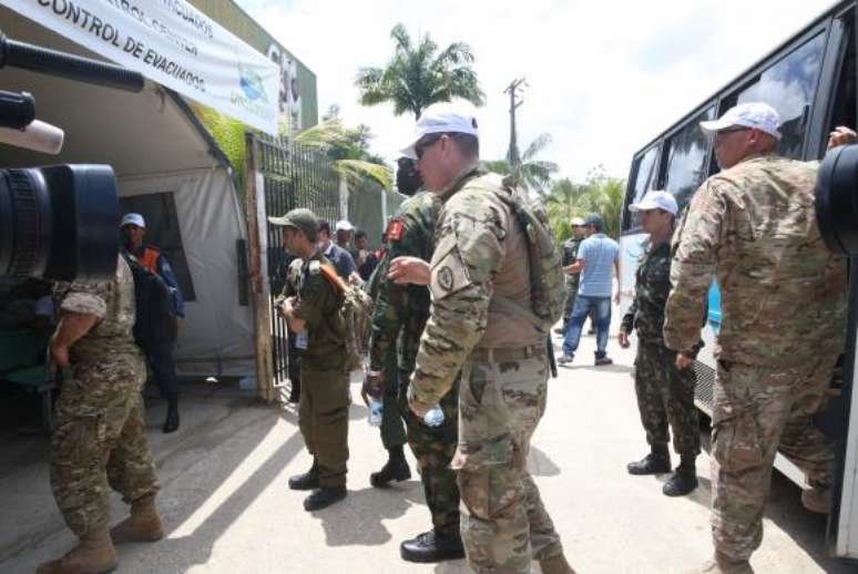 Militares de vários países acompanham a simulação de acolhida de refugiados no Brasil e elogiam a cooperação estimulada pelo AmazonLog 2017
