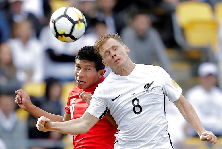 Lance do jogo Peru X Nova Zelândia