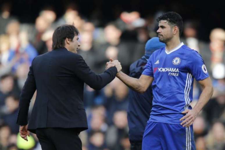 Conte e Diego Costa romperam, goleador saiu e técnico, agora, quer Icardi em Londres (Foto: IAN KINGTON / AFP)