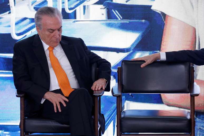 Presidente Michel Temer durante cerimônia no Palácio do Planalto
09/11/2017 REUTERS/Adriano Machado