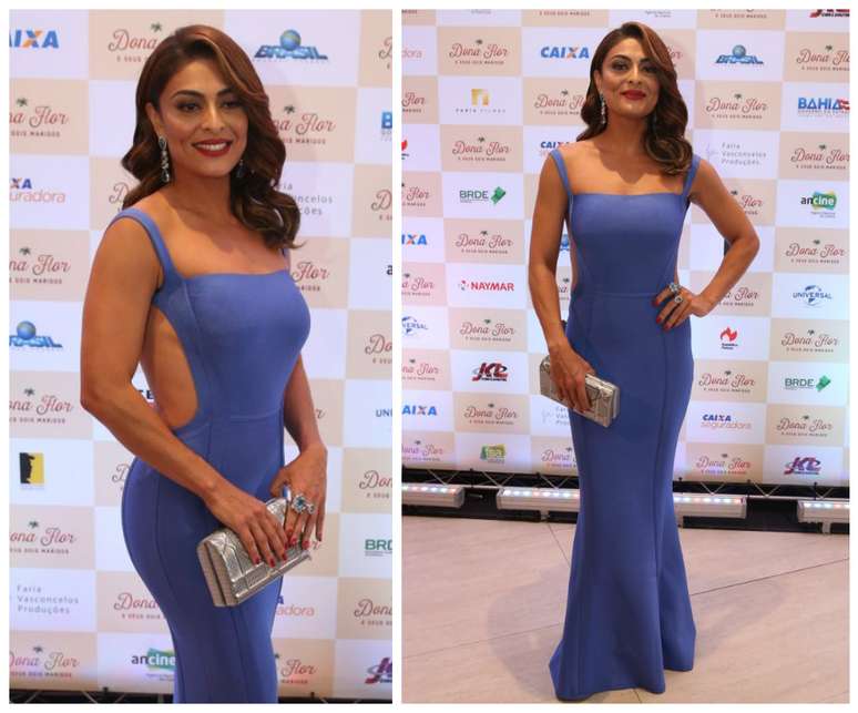 Juliana Paes com vestido bandage (Fotos: Andr&eacute; Freitas/AgNews)