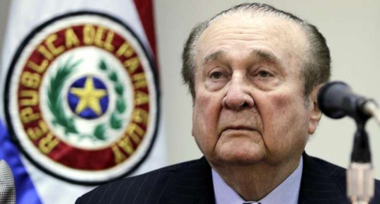 Nicolás Leoz, ex-presidente da Conmebol 23/04/2013 REUTERS/Jorge Adorno