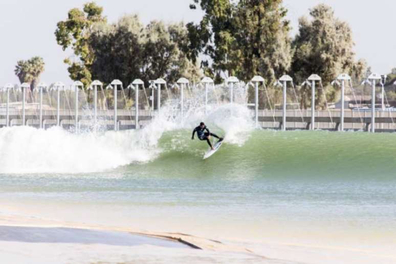 Gabriel Medina foi o campeão do evento-teste na piscina de Slater (WSL / Sean Rowland)