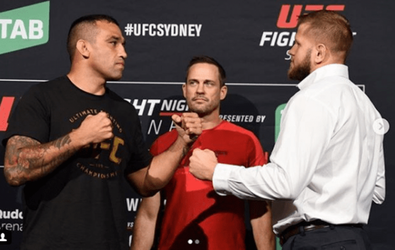 Fabricio Werdum encara Marcin Tybura na luta principal do UFC Austrália (FOTO: Reprodução/UFC)